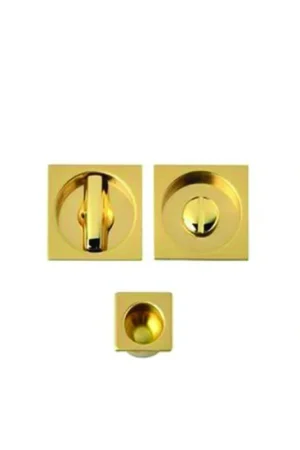 Professionale Kit scorrevole WC quadrato ottone lucido 753000001