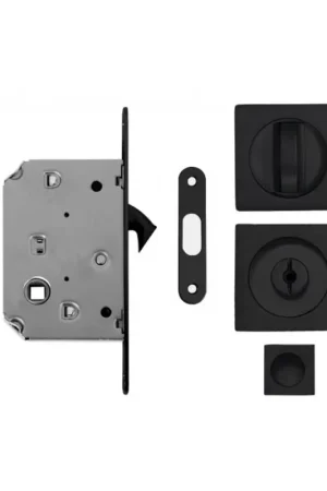 Sconto Kit scorrevole quadro WC nero opaco con serratura 753000072FZVTN