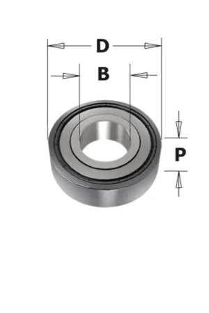 CUSCINETTO DI GUIDA d=6 D=13 SP=5 Economico
