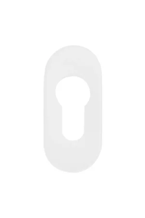 Bocchetta ovale yale bianca in nylon 88948625007 Spedito Oggi