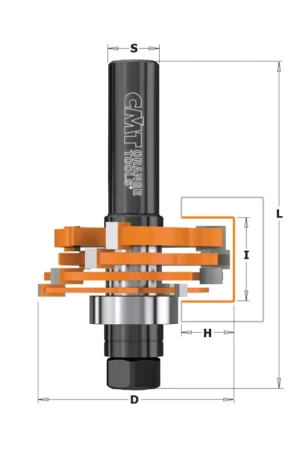 Di Tendenza KIT 4 FRESE A DISCO HW SCANALATURE Z3 S=12 D=47.6x3.2-18 DX