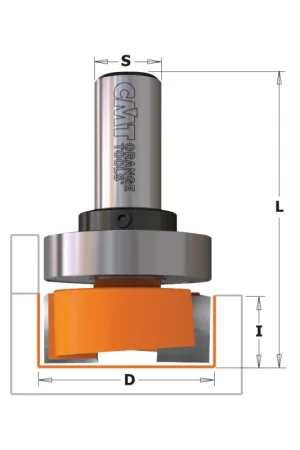 FRESA DIRITTA PER MORTASARE HW Z2 S=8 D=16x19x54 DX C/CUSCINETTO Promozione Esclusiva