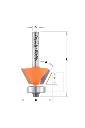 FRESA PER SMUSSARE 30° HW Z2 S=8D=26x8.5x55 DX Consegna Rapida