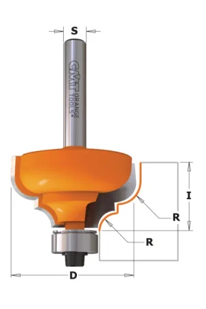 Ultimissimo Modello FRESA PROFILATA C/CUSCINETTO Z2 HW S=8 D=35 R=4.8/6.4 DX