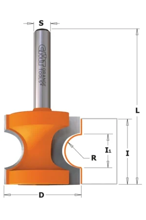 Scelto Dai Clienti FRESA A MEZZO TONDO CONCAVO HW S=12 D=44.5 R=12.7 DX