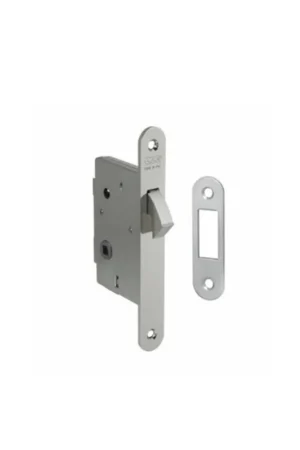 Ultimissimo Modello Serratura per porta scorrevole WC bordo tondo entrata40 frontale22 cromo opaco