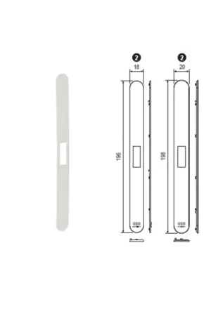 Acquista Ora Frontale serratura revolution XT frontale 18 bianco opaco