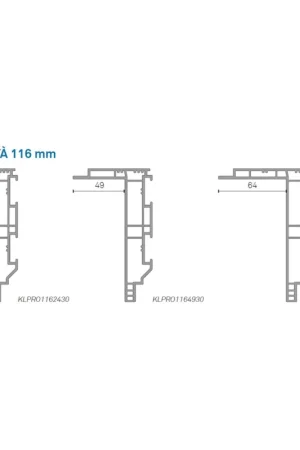 Ultima Occasione CONTROTELAIO KLIMA PRO BATTUTA 64 SPALLA 116 3ML