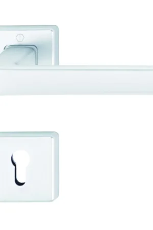 Ultima Occasione Maniglia Elle rosetta e bocchetta rettangolare yale bianca MA280771870ZA