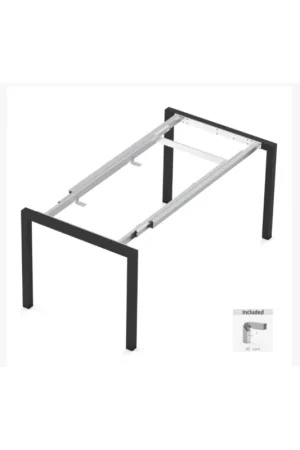 Struttura per tavolo 900x1400 mm profilo 50x50 argento allungabile fino a 2400 mm Super Prezzo