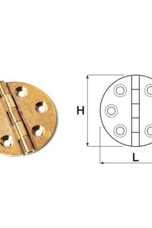 Cerniera D.40 ottone 6 fori 01.4410TE4000 Bestseller