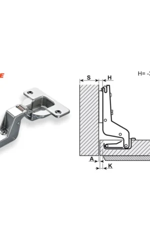 Economico Cerniera B.0 94° foro 40 CFA7P99 per guida anta rientrante 01.4980000P08