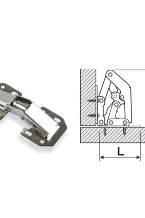 Cerniera a snodi multipli nichelata 01.4998C00008 Sconto