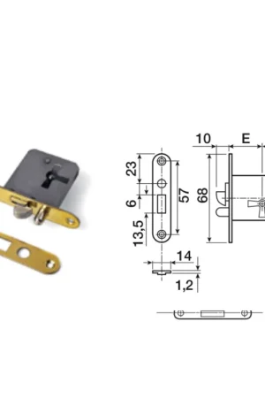 Vendita Finale Serratura da infilare E.25 destra ottonata 02.0051002534