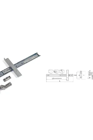 Sconto Guida anta rientrante 450mm 05.0080045009