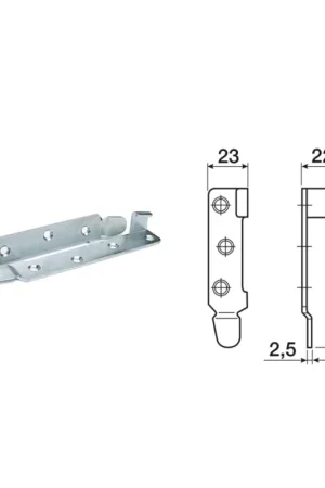 Acquista Ora FERRO PER LETTO AD INCASTRO H.120 ZINCAT