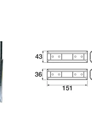 FERRO LETTO A BAIONETTA ZINCATO Spedizione Espresso