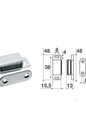 Solo Oggi CHIUSURA MAGNETICA PICCOLA BIANCA
