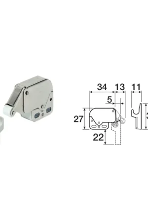 CRICCHETTO PREMI APRI NICHELATO Professionale