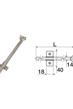 ASTA SNODATA A SCATTO PER CAPPA 200MM NICHELATA Affare
