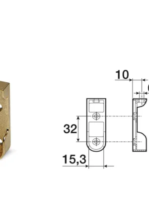 REGGITUBO OVALE MA6 OTTONATO Spedizione Gratuita