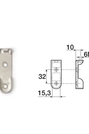 REGGITUBO OVALE MA6 NICHELATO Solo Oggi