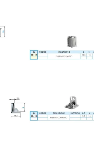 Compra Online REGGIRIPIANO KALIPSO CON FORO ANTRACITE SPASSORE 19MM