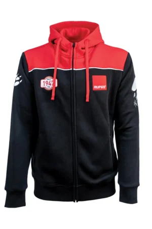 Compra Oggi Stesso FELPA RUPES CON CAPPUCCIO RACE TAGLIA XL RED AND BLACK