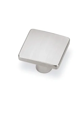 Non Perdere POMOLO WAVE ART. 8103 FINITURA NICHEL SPAZZOLATO MISURE 32X32 MM