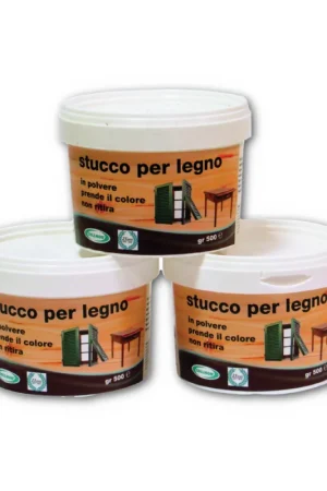 Stucco per legno in polvere chiaro colorabile barattolo 500gr Vendita Finale