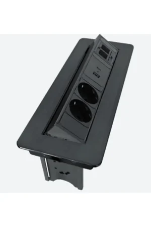 A Buon Prezzo Multipresa a scomparsa Nera - USB-A / USB-C - 2x Schuko