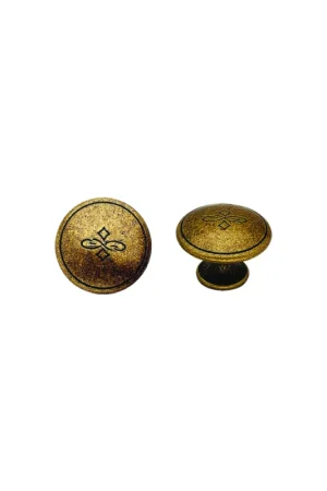 Sconto Pomolo per mobili serie Knob ottone antico Florence Ø3 0 MetalGroup