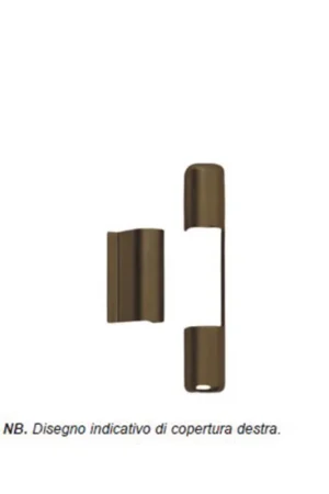 Vendita Finale Kit copertura per cerniere e supporto forbice anta Sx foro 34 finitura Marrone