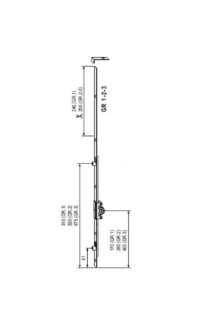 Vendita Finale Cremonese GR3 1anta entrata 15 800-1000mm