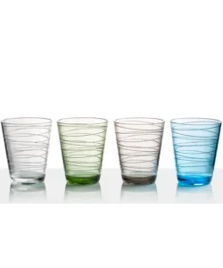 Ultimissimo Modello Set 4 bicchieri brunner "onda" in policarbonato 30 cl
