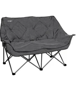Affare Divano 2 persone da campeggio brunner "action sofa" in acciaio e poliestere grigio 148x63x44/92 cm