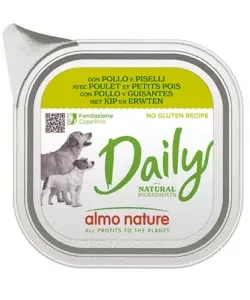 Alimento umido per cani almo nature "daily" con pollo e piselli 100 gr A Buon Prezzo