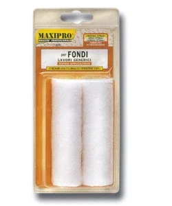 Ultimissimo Modello 2 ricambi minirullo poliestere bianco 11 cm.