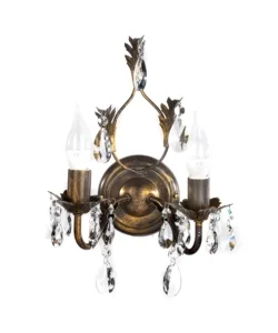Applique 2 luci "teresa" bronzo, e14 Prezzo Di Fabbrica