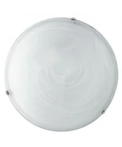Compra Adesso Plafoniera "duna" ø 30 cm in vetro bianco, 1x60 w