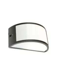 Applique aperta in alluminio per esterno - colore grigio. Quantità Limitata