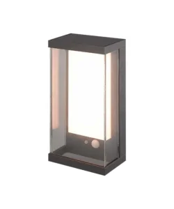 Applique grigio scuro a led con pannello solare 3000k, 8,3x12,6x25,2 cm Consegna Rapida