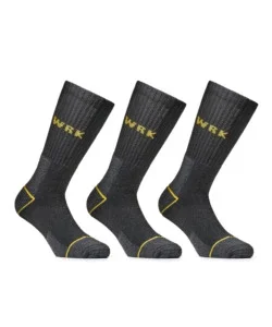 Reso Gratuito 9 paia calza corta da lavoro anti-infortunistica "wrk01" colore nero, tg 43/46 - wrk