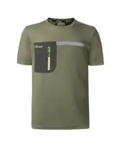 U-power t-shirt da lavoro manica corta christal burnt olive, tg xl Quantità Limitata