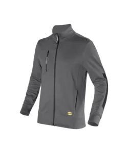 Diadora felpa da lavoro sweatshirt zip grigio, tg l Offerta Del Giorno