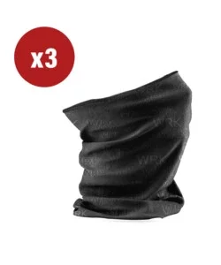 Acquista Ora 3 pezzi scaldacollo traspirante "wrk105" in fibra dryarn colore nero, tg unica