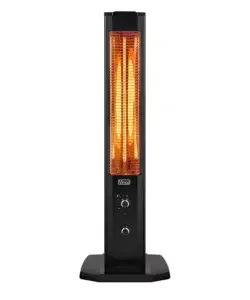 Subito Disponibile Stufa ad infrarossi verticale vinco nero 1200 w