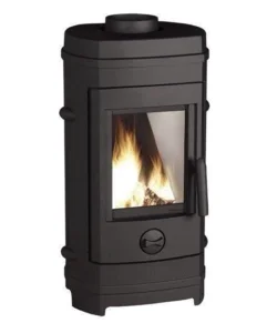 Spedito Oggi Stufa a legna invicta "remilly" antracite 7 kw