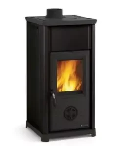 Stufa a legna la nordica + extraflame "tea" nero 7 kw Spedizione Espresso
