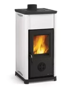 Stufa a legna la nordica + extraflame "tea" bianco 7 kw Ultimissimo Modello